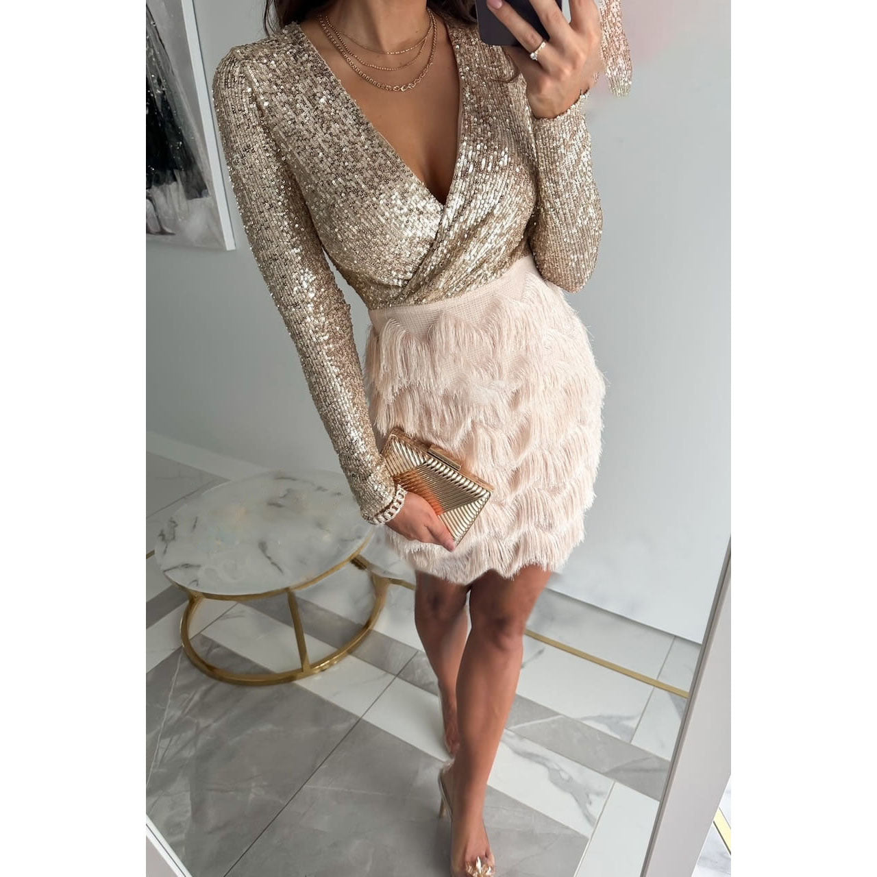 Anna - Glitzer Kleid