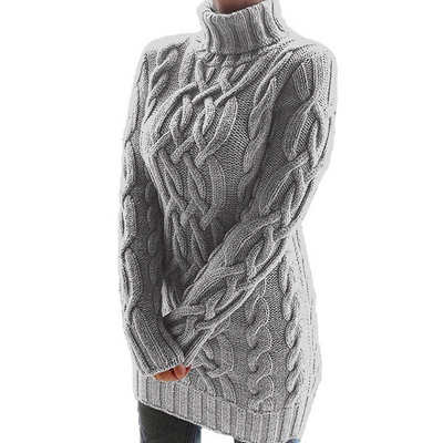 Ava - Strickkleid mit Rollkragen