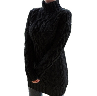 Ava - Strickkleid mit Rollkragen