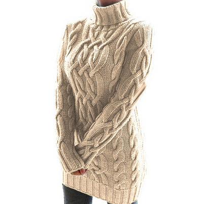 Ava - Strickkleid mit Rollkragen