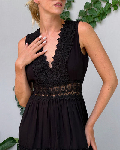Selly - Elegantes Kleid für Damen mit V-Ausschnitt