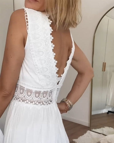 Selly - Elegantes Kleid für Damen mit V-Ausschnitt