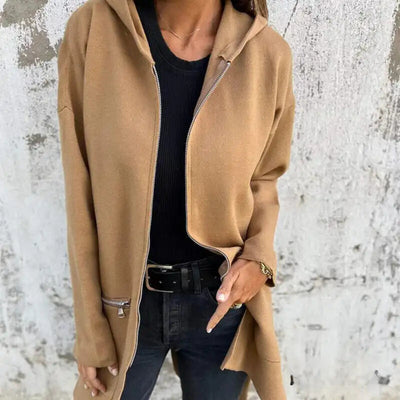 Nina - Lange Sweatshirtjacke