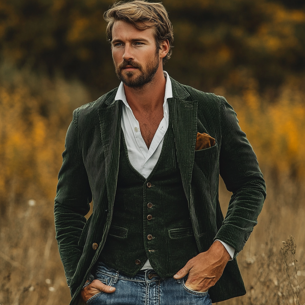 Alessio - Klassischer Blazer und Weste